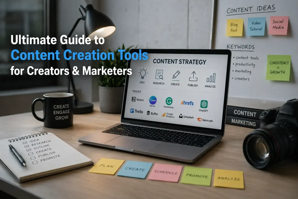 Ultimate Guide to Content Creation Tools for Creators & Marketers