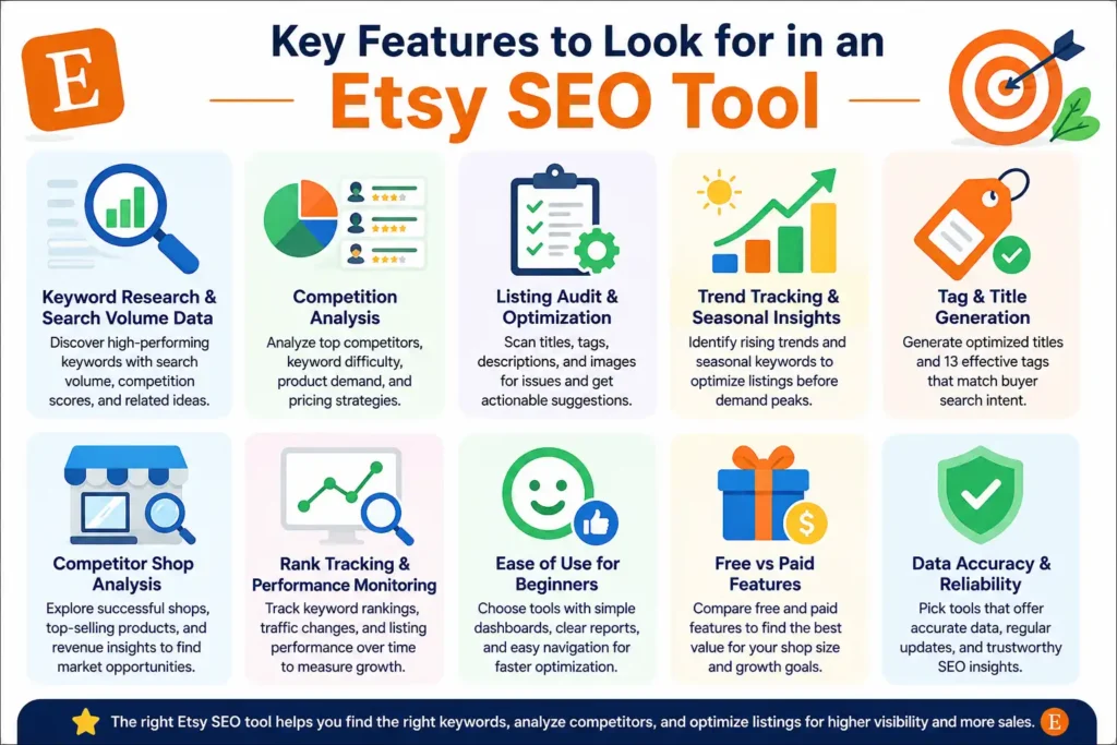 Key Features to Look for in an Etsy SEO Tool