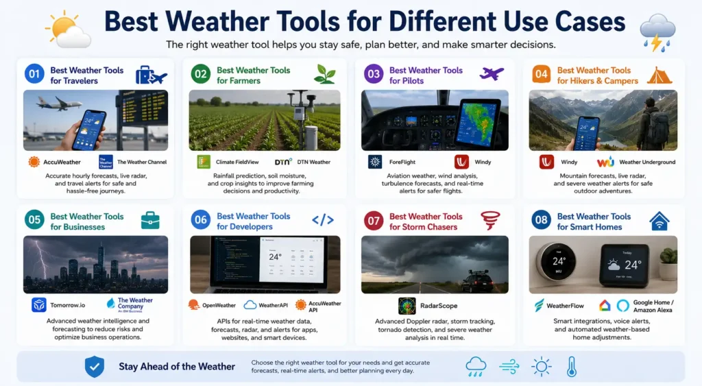 Best Weather Tools for Different Use Cases