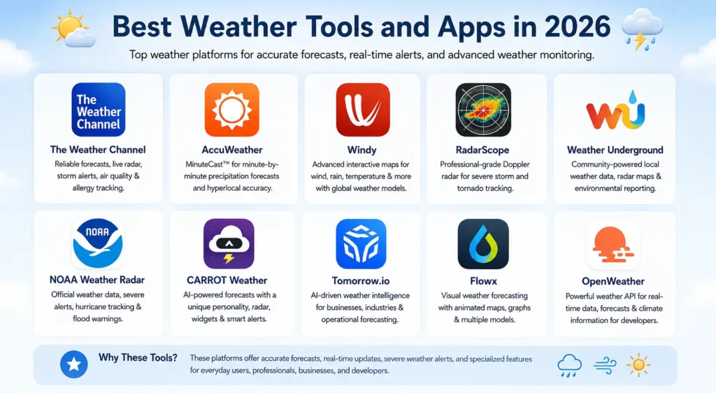 Best Weather Tools and Apps in 2026