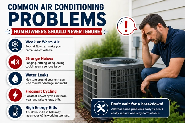 Common AC Problems Homeowners Should Never Ignore