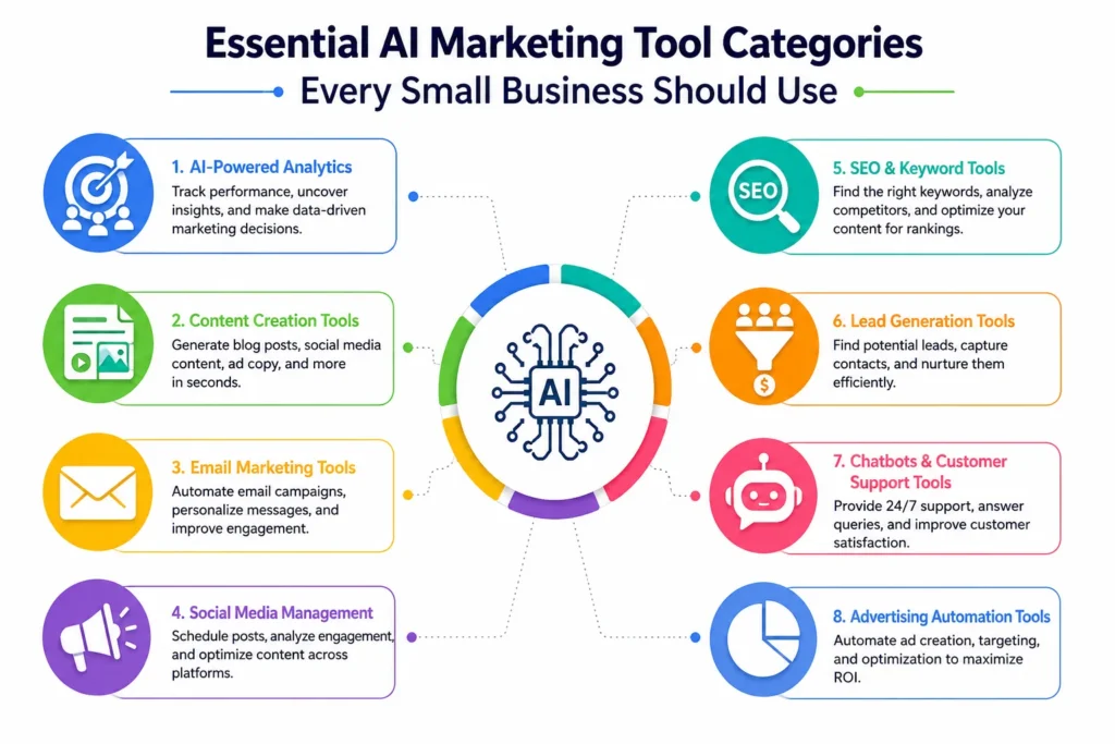 Essential AI Marketing Tool Categories Every Small Business Should Use