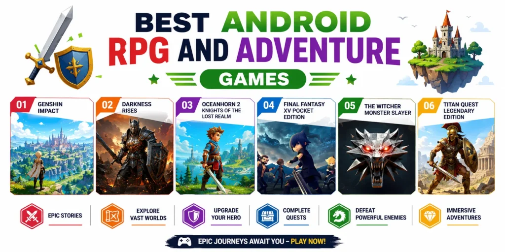 Best Android RPG and Adventure Games