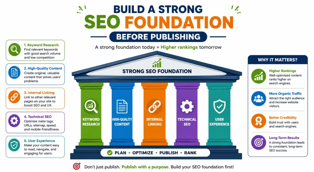 Build a Strong SEO Foundation Before Publishing