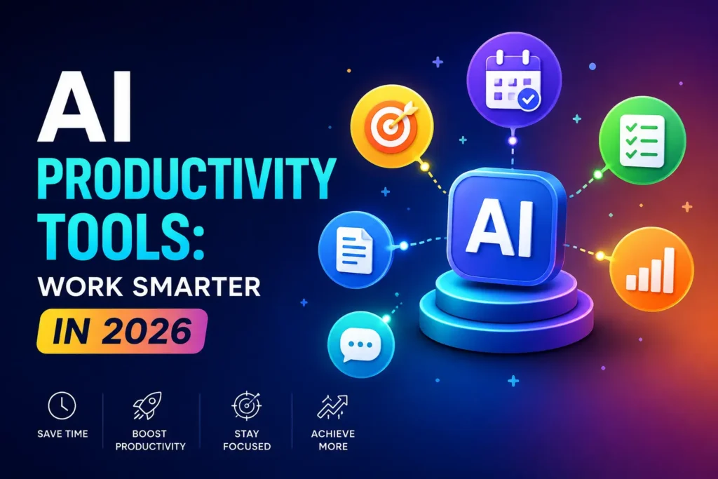 Explore the best AI productivity tools to automate tasks, save time, improve workflows, and boost efficiency in 2026.