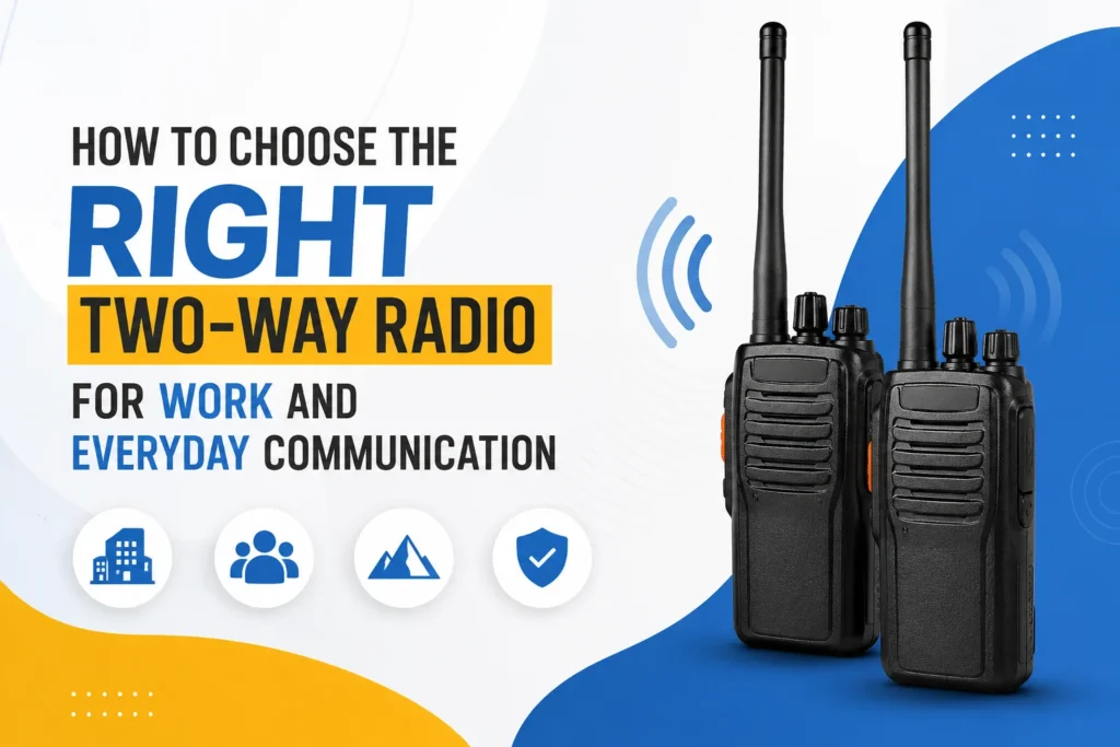 How to Choose the Right Two-Way Radio for Work and Everyday Communication